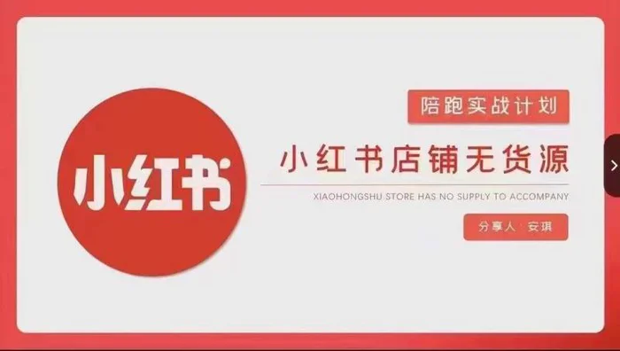 图片[1]-安琪-小红书店铺无货源实战，开店到售后全流程操作-蛙蛙资源网