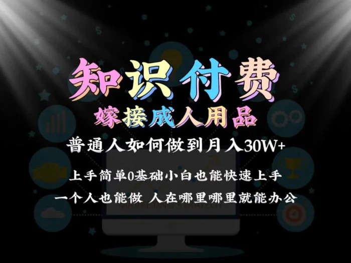 图片[1]-2024普通人做知识付费结合成人用品如何实现单月变现30w➕保姆教学1.0-蛙蛙资源网