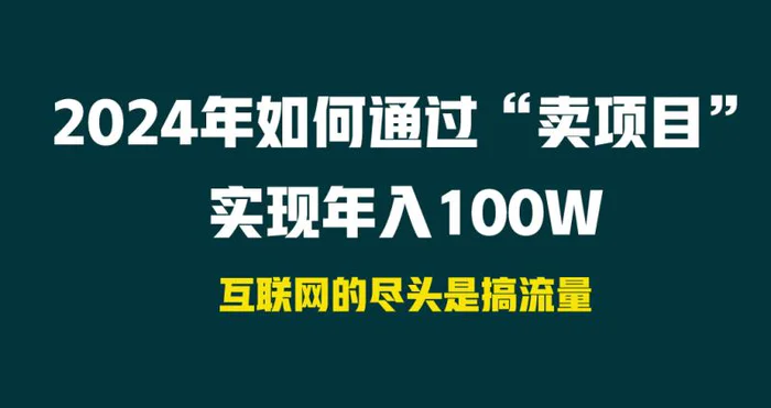 图片[1]-（9147期） 2024年如何通过“卖项目”实现年入100W-蛙蛙资源网