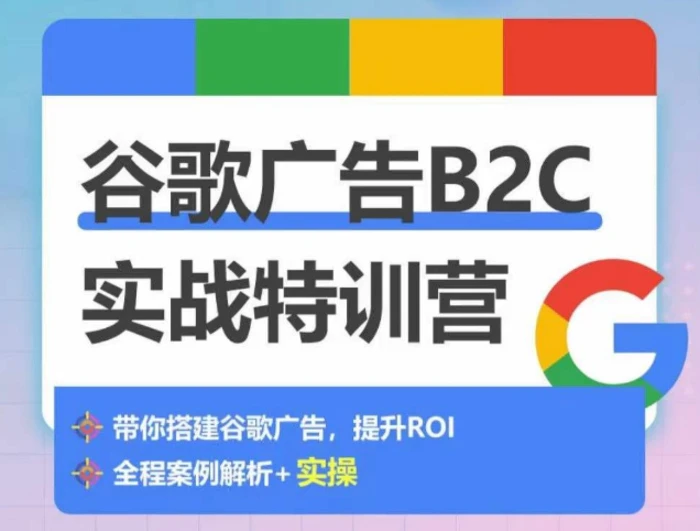 图片[1]-谷歌广告B2C实战特训营，500+谷歌账户总结经验，实战演示如何从0-1搭建广告账户-蛙蛙资源网