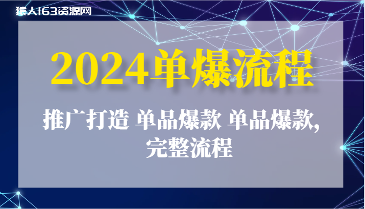 图片[1]-2024单爆流程：推广打造 单品爆款 单品爆款，完整流程-蛙蛙资源网