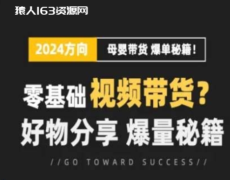 图片[1]-短视频母婴赛道实操流量训练营，零基础视频带货，好物分享，爆量秘籍-蛙蛙资源网