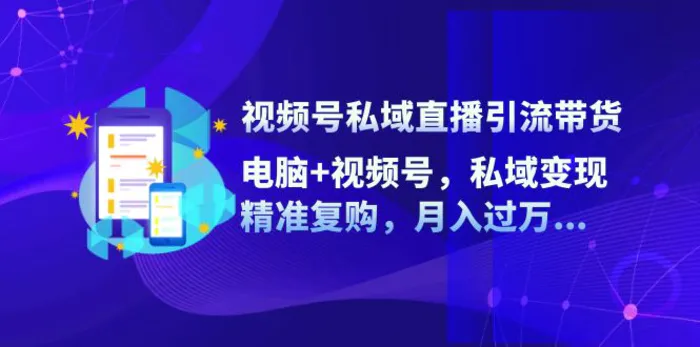 图片[1]-（12249期）视频号私域直播引流带货：电脑+视频号，私域变现，精准复购，月入过万…-蛙蛙资源网